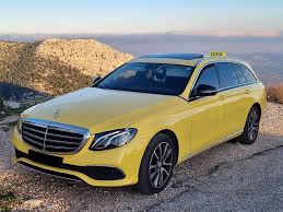 Yellow taxi car